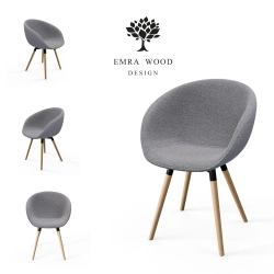 Krzesło KR-502 Ruby Kolory Tkanina Abriamo 07 Boucle Design Italia 2025-2030